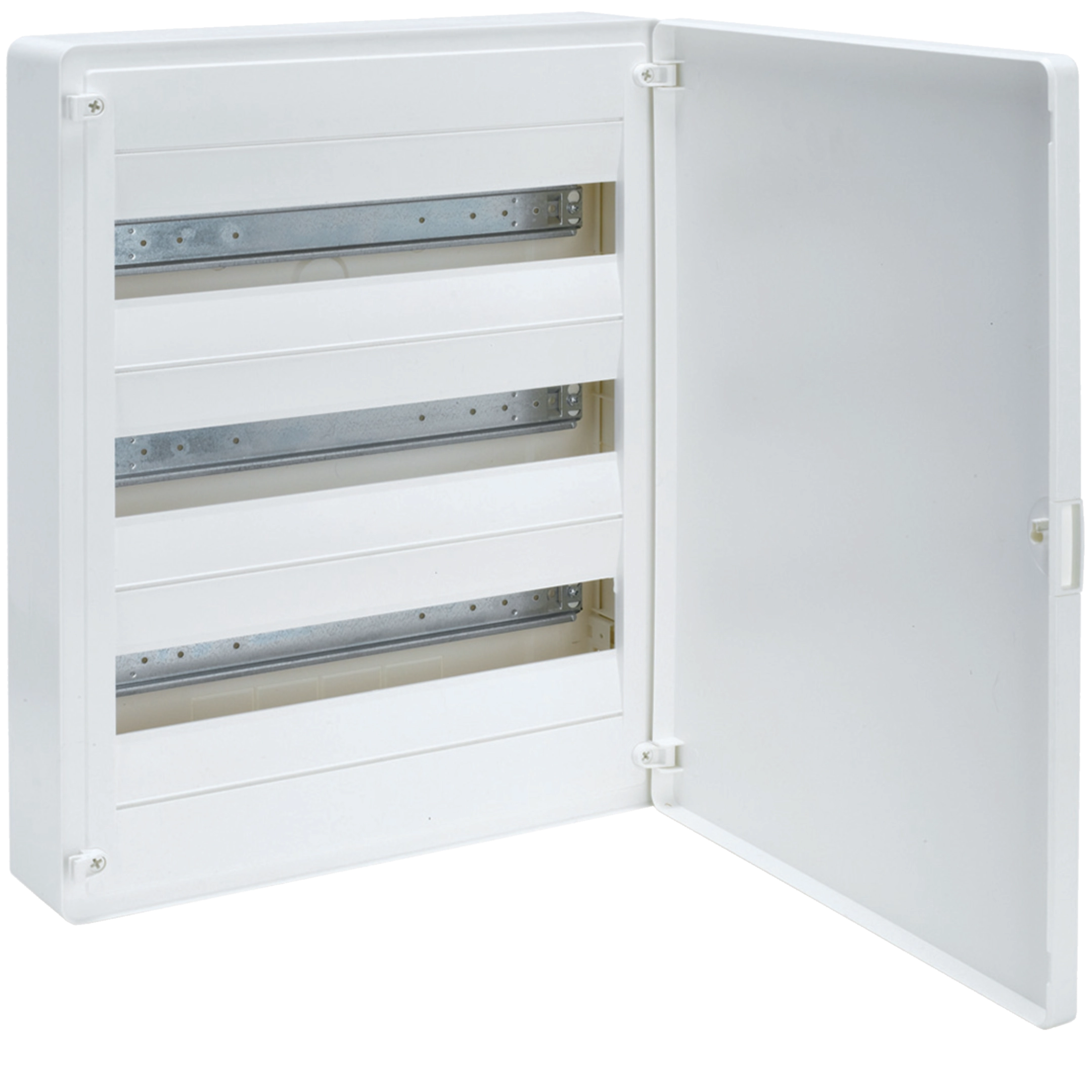 VS318PT - Small distributor,golf,surface,3row,IP40,54M,MS-terminal,ANZ,N+PE,white door