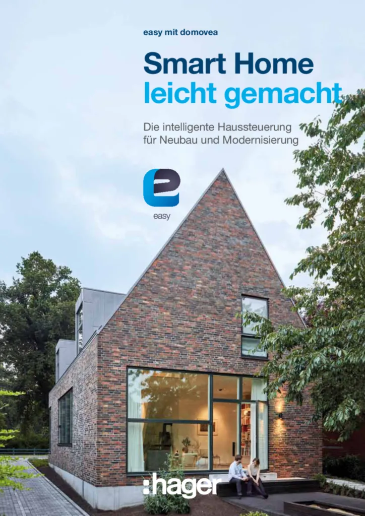 Bild easy mit domovea - Smart Home leicht gemacht - Die intelligente Haussteuerung für Neubau und Modernisierung  | Hager Deutschland