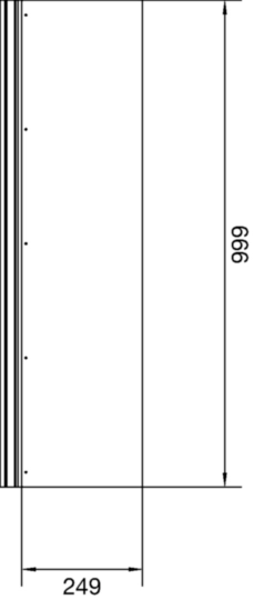 BKB3002 - Blind-Oberteil, Abdeckung Bodenkanal mit Bürstenleiste BKB 300x80 mit 1m Länge