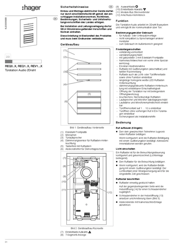 Bild Montageanleitung de-DE 2026-03-25 | Hager Schweiz
