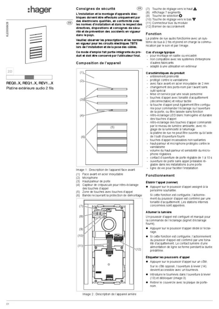 Bild Montageanleitung fr-FR 2014-05-27 | Hager Schweiz
