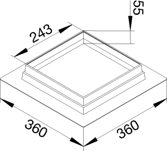 EKTSETQ12 - Terrazzo Set für Kassetten, Schalungselement EKQ12 und MKQ12