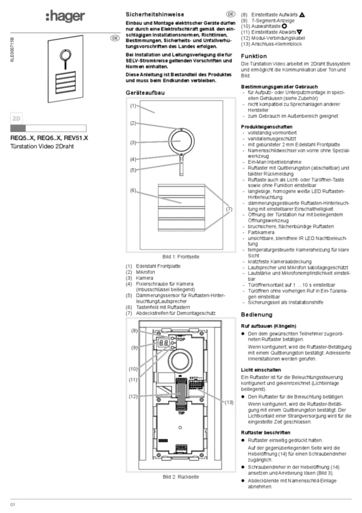 Bild Bedienungsanleitung de-DE 2023-03-24 | Hager Schweiz