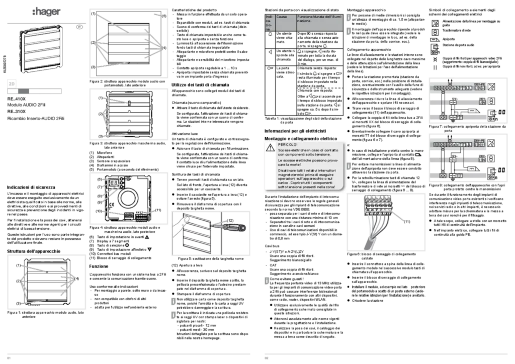 Image Mode d'emploi it-IT 2014-05-27 | Hager Suisse