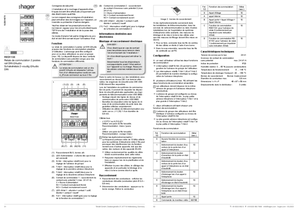 Image Guide d'installation  fr-FR, nl-NL 2023-03-24 | Hager Suisse