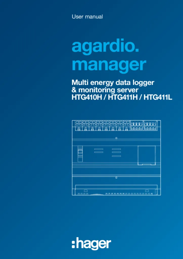 Image 6LE001606E_USER MANUAL AGARDIO MANAGER HTG410H/HTG411H/HTG411L EN _14/07/2023 | Hager Belgique