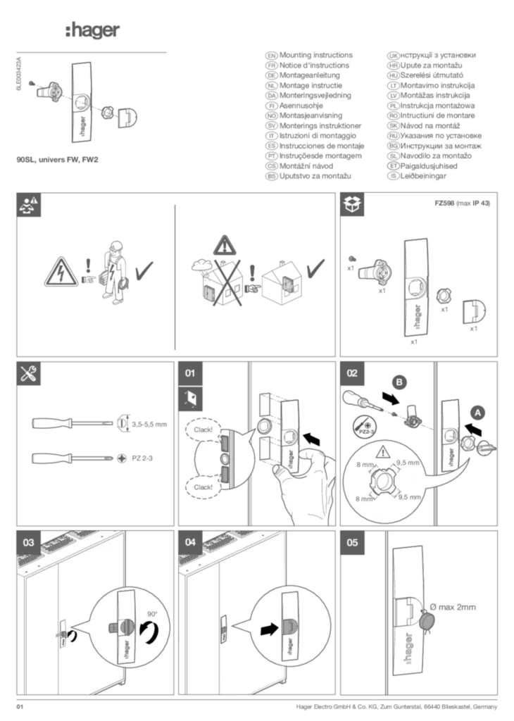 Image Guide d'installation  International 2023-07-05 | Hager France
