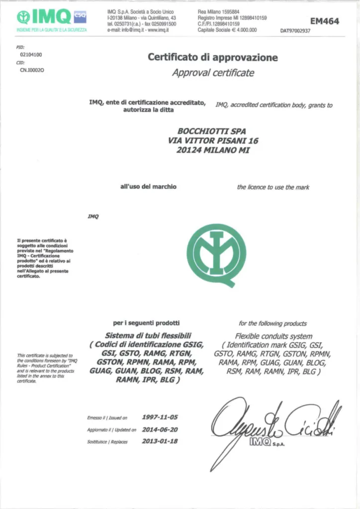 Immagine Certificato di prodotto International 2024-03-19 | Hager Italia