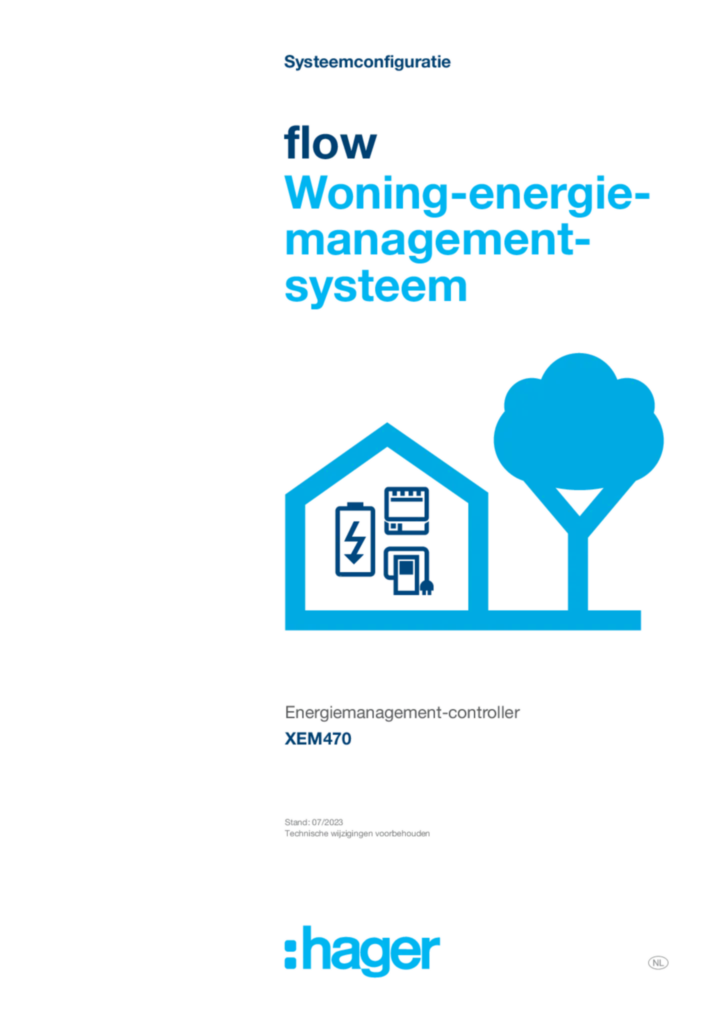 Afbeelding System configuration flow - Home Energy Management System (NL, 2023-07) | Hager Nederland