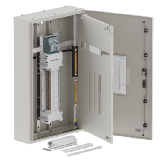 JPA3600M20TW - Single chassis, apex, 36 Pole, 200A MCCB Twin, 6 Modules, grey, 1000x600x200mm