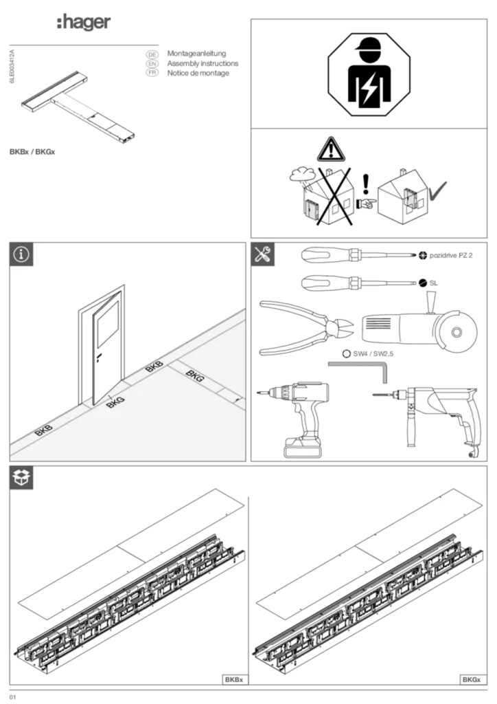 Image Guide d'installation  de-CH, fr-CH, en-GB 2019-03-01 | Hager Suisse