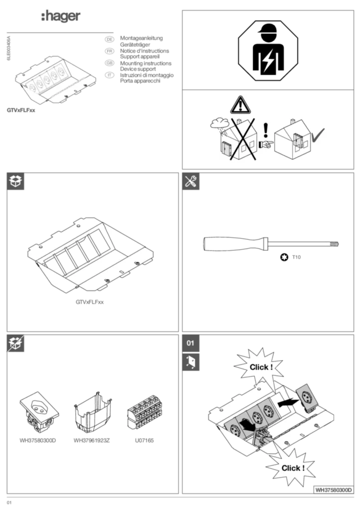 Image Guide d'installation  en-GB, fr-FR, de-DE, it-IT 2022-11-25 | Hager Suisse