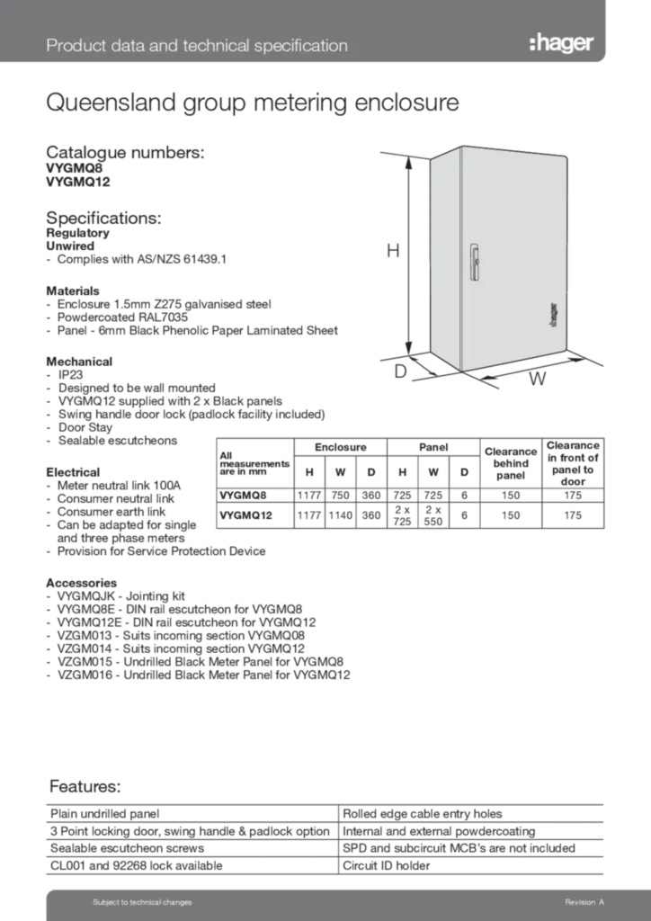 Image Product data sheet en-GB 2023-08-09  | Hager Australia