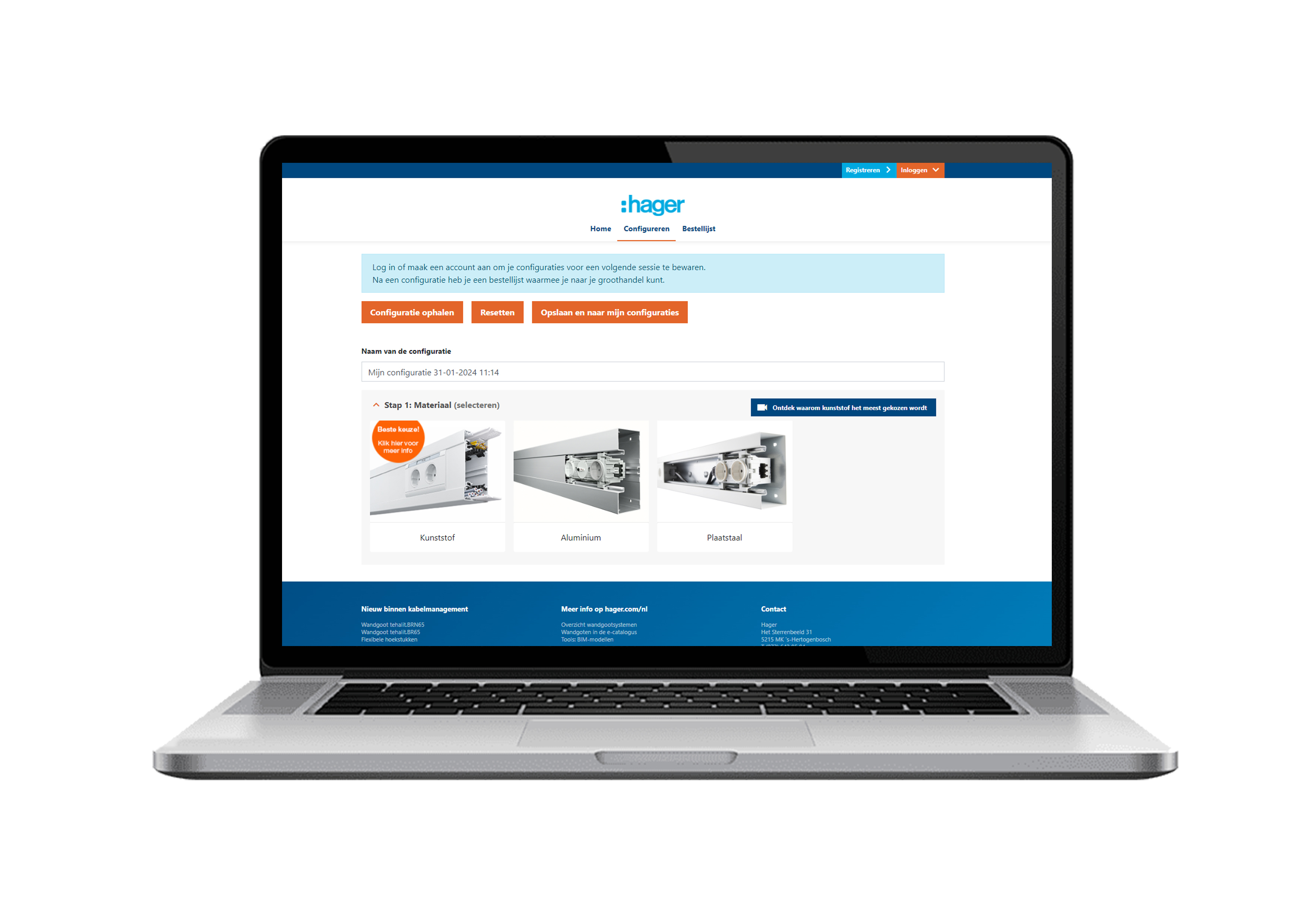 Afbeelding Screen_Wandgoot | Hager Nederland