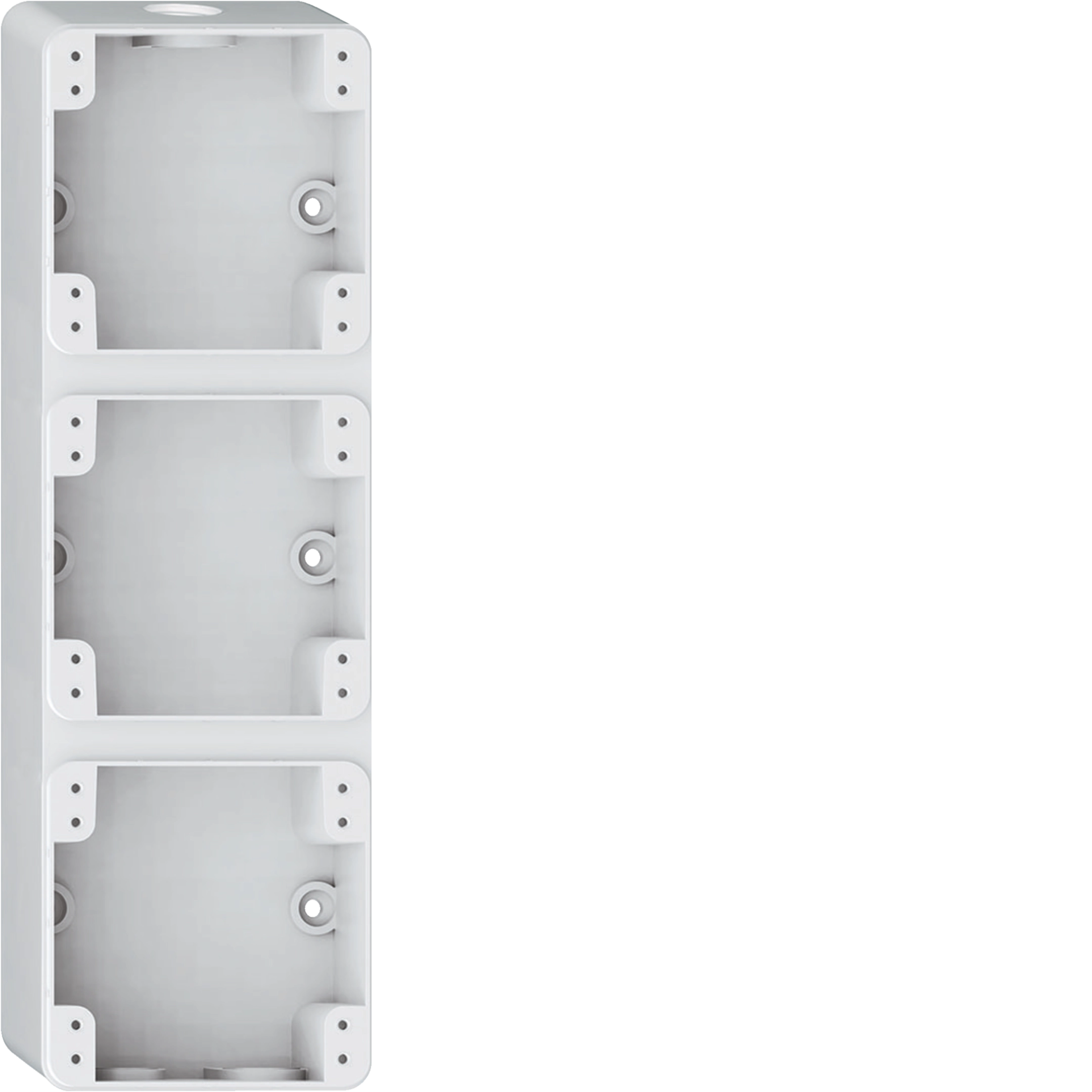 WH36960400Z - AP-Gehäuse Hager robusto 3×1 276×86mm weiss