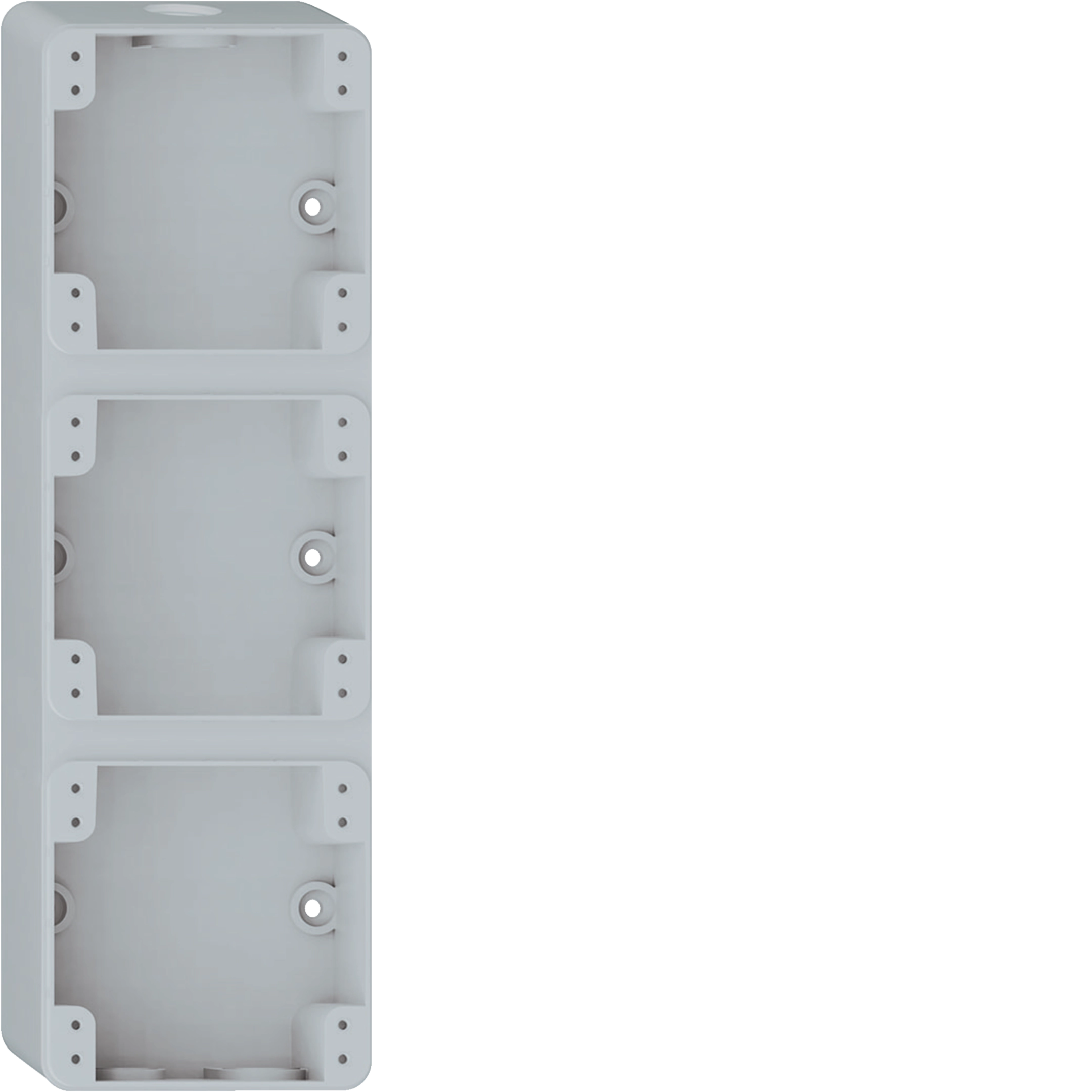 WH36960403Z - Boîtier AP Hager robusto 3×1 276×86mm gris