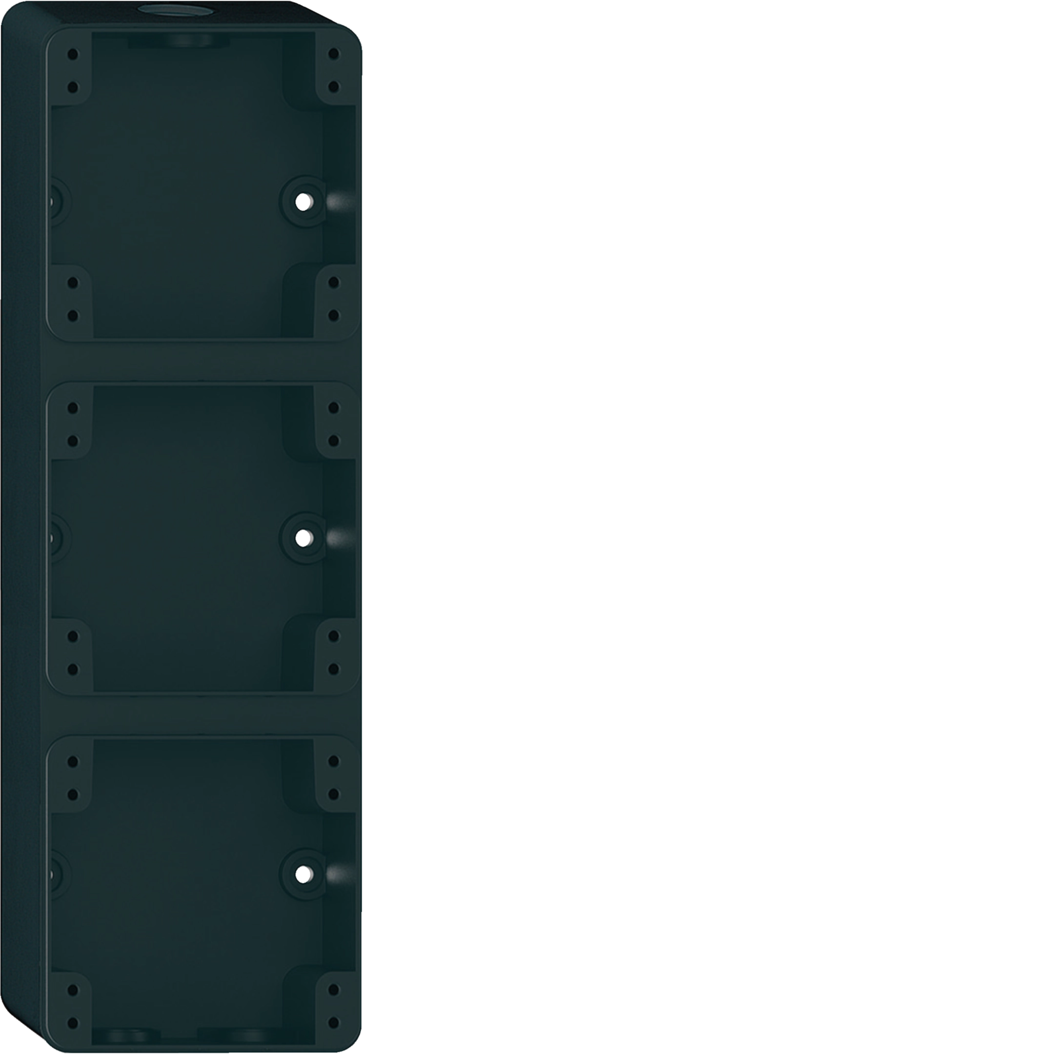 WH36960405Z - Boîtier AP Hager robusto 3×1 276×86mm noir