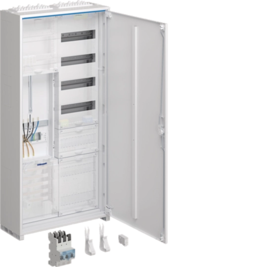 ZB323Q16EN - Komplettschrank,univ.Z,1 ZP,3-P.,APZ,zRfZ,VT4,1100x550x205 mm,16 mm²,SK II,IP44