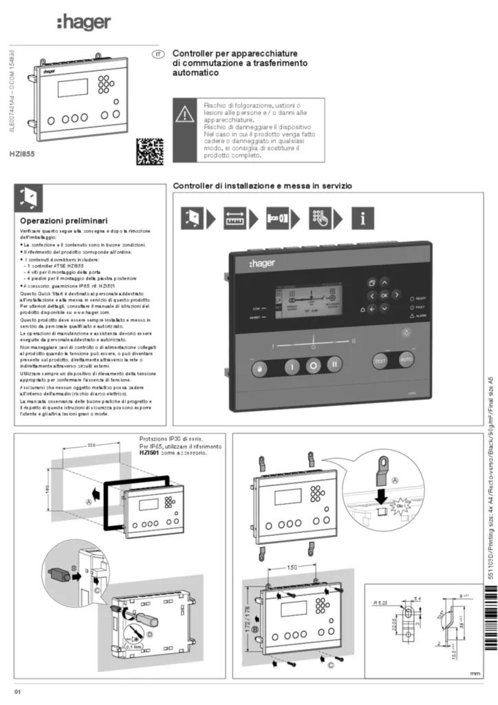 Immagine Manuale di installazione it-IT 2024-04-08 | Hager Italia