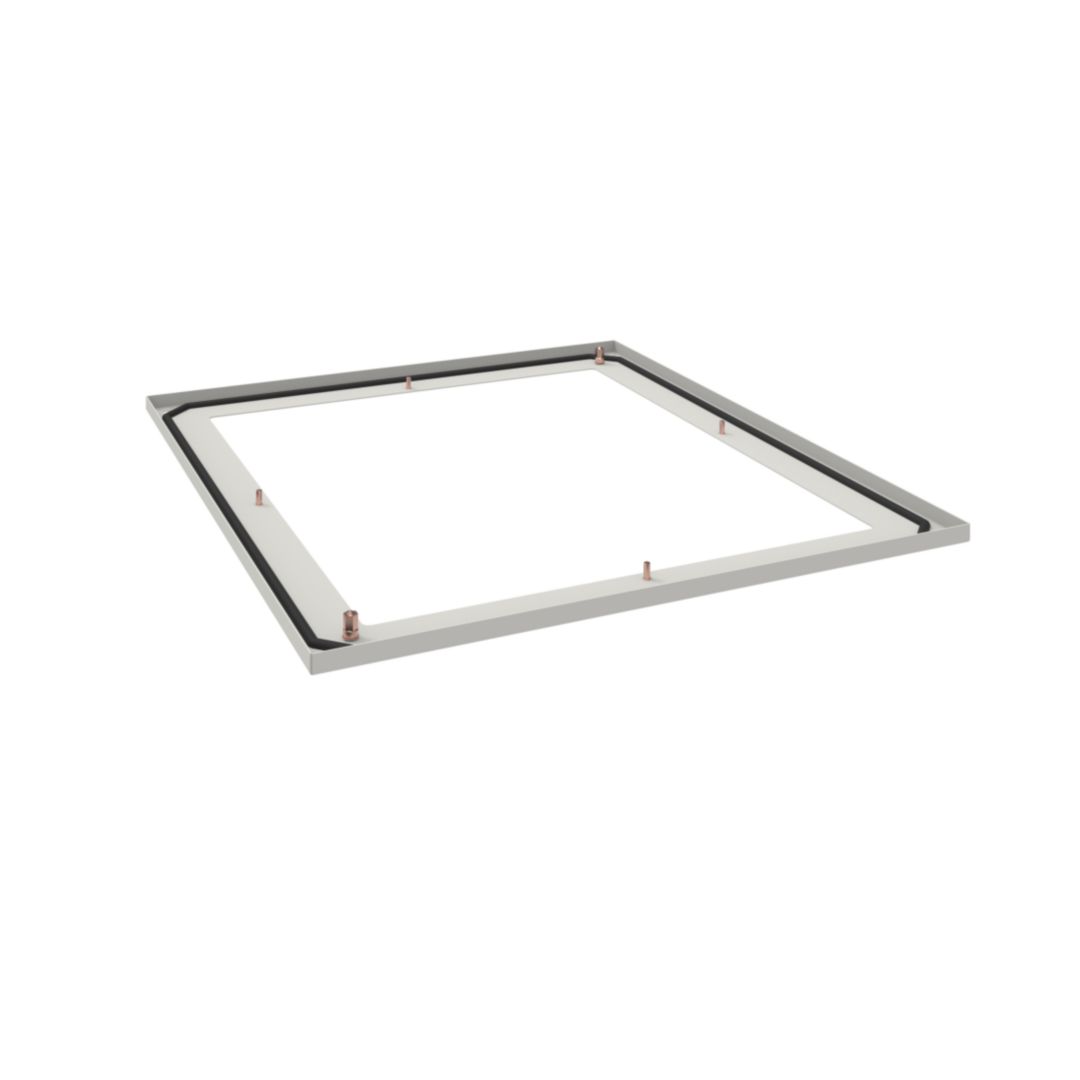 Fenéklemez kábelbevezető porszórt acél 1000mm x 25mm x 800mm fehér QuadroEvo Hager