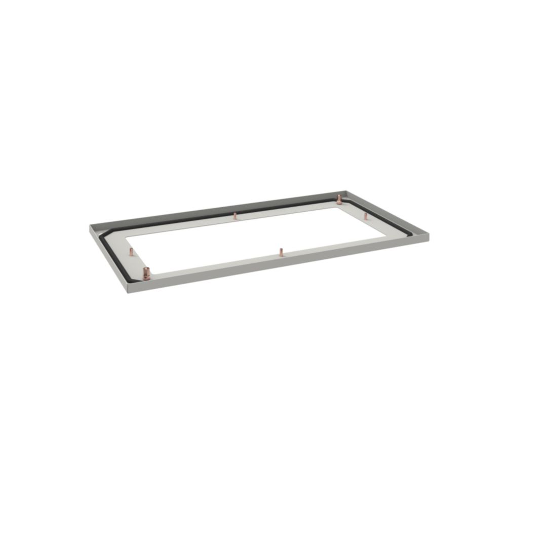 Fenéklemez kábelbevezető porszórt acél 900mm x 25mm x 400mm fehér QuadroEvo Hager