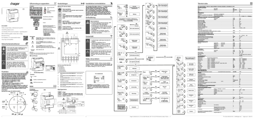 Bild Manual sv-SE, nn-NO 2024-01-12 | Hager Sverige