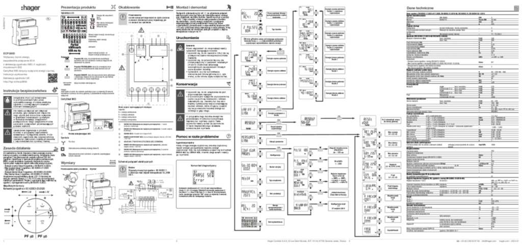 Zdjęcie Instrukcja obsługi pl-PL, ar 2024-01-09 | Hager Polska