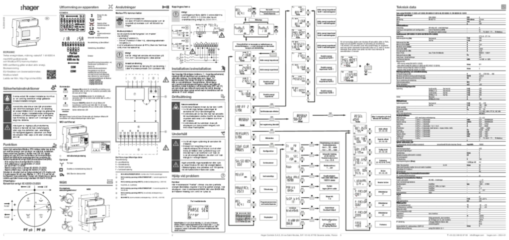 Bild Manual sv-SE, nn-NO 2024-01-31 | Hager Sverige