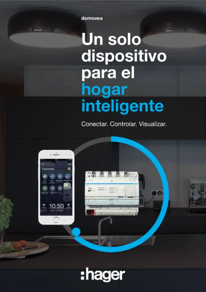 Imagen Folleto Aplicación domovea (basic y expert): hogar inteligente | Hager España