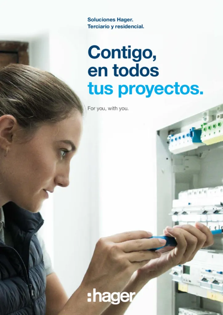 Imagen Folleto Soluciones hager para terciario y residencial dirigido a instaladores | Hager España