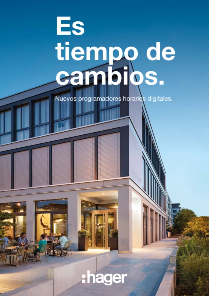 Imagen Folleto Programadores horarios digitales | Hager España