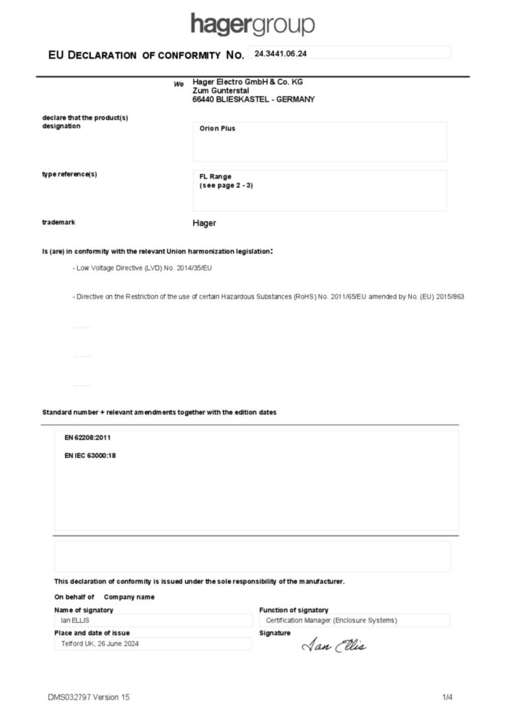Image Déclaration de conformité en-GB 2024-06-26 | Hager Belgique
