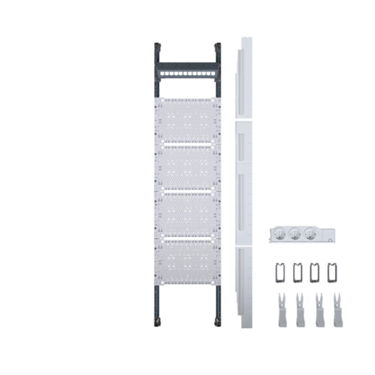 UF31NW - Komplettfeld / Multimediafeld, univers Z, 1050mm, 1-feld, ohne Patchmodule