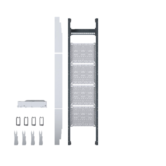 UF31NW - Komplettfeld / Multimediafeld, univers Z, 1050mm, 1-feld, ohne Patchmodule