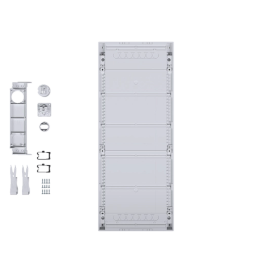 VA602WWH - Hybrid, volta, Aufputz, 24PLE, 2 Montageplatten, Steckdose und Kunststofftür