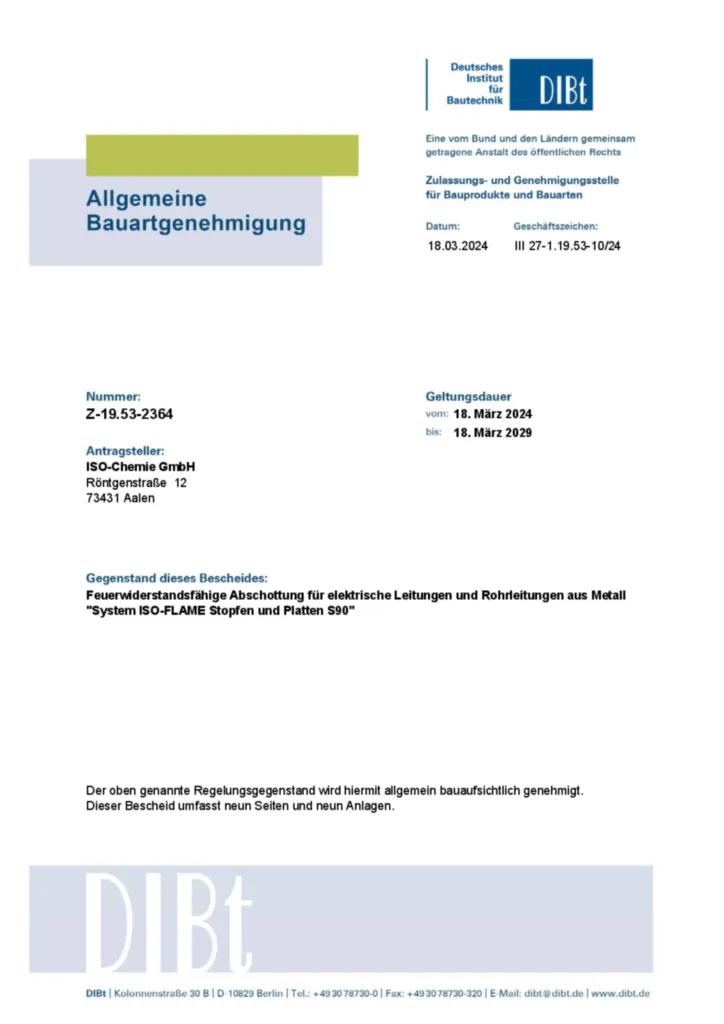 Image TEH_HOM_BSS_BSP_Z-19.53-2364_2024 | Hager Suisse