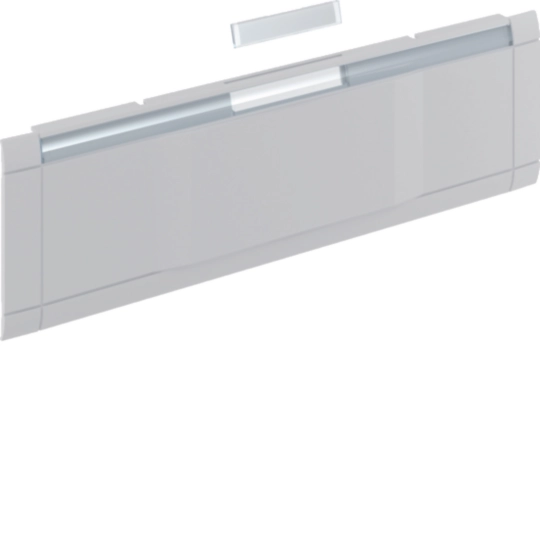 Modularblende GKEV03, OT80, Blind und Beschriftungsfeld, lgrau