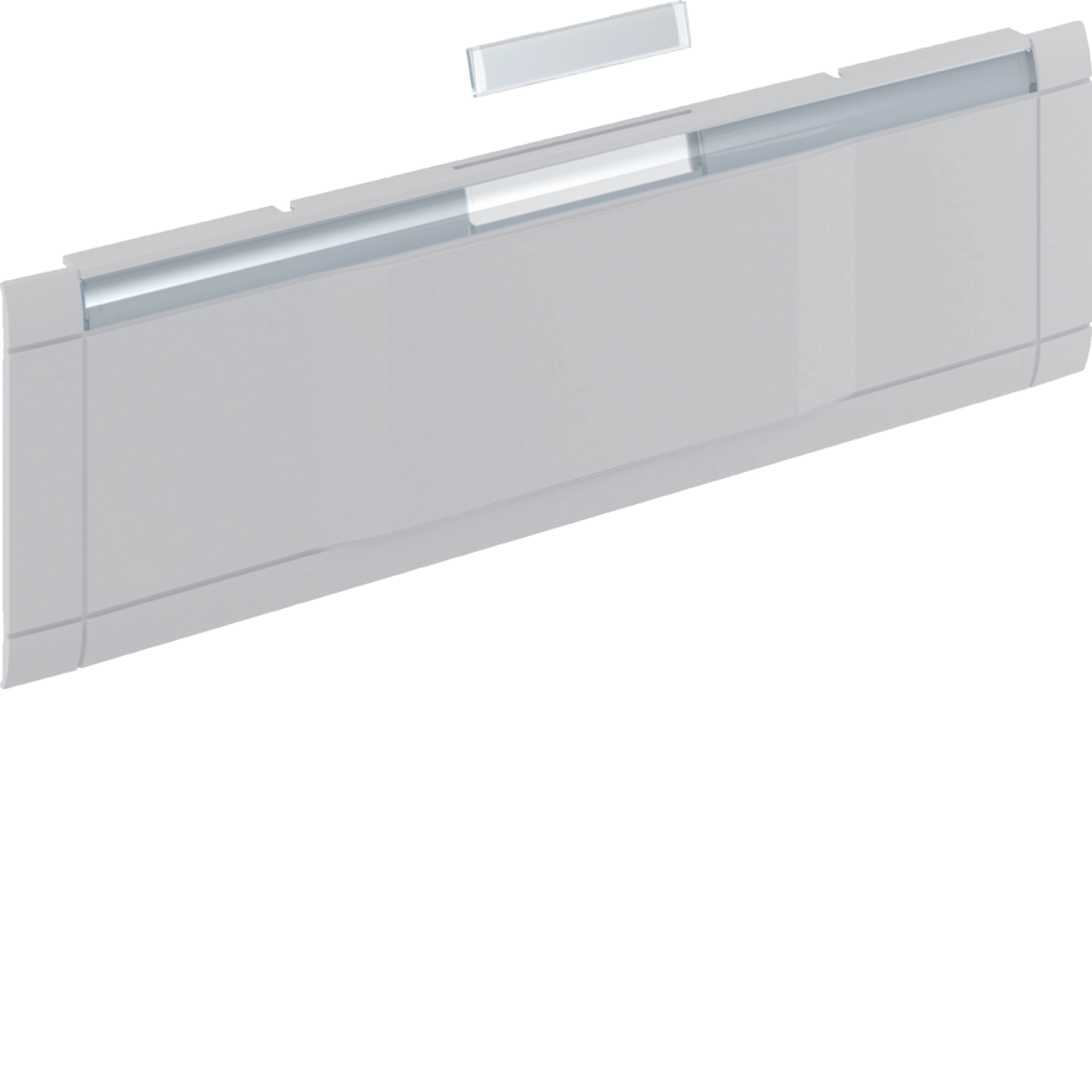 Modularblende GKEV03, OT80, Blind und Beschriftungsfeld, lgrau
