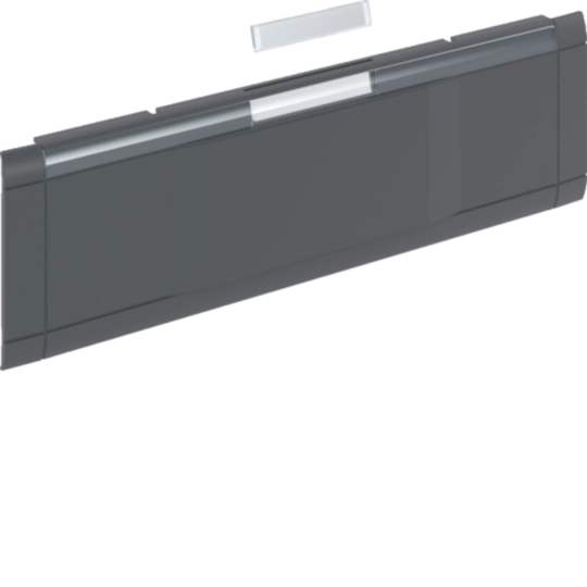 Modularblende GKEV03, OT80, Blind und Beschriftungsfeld, gschwarz