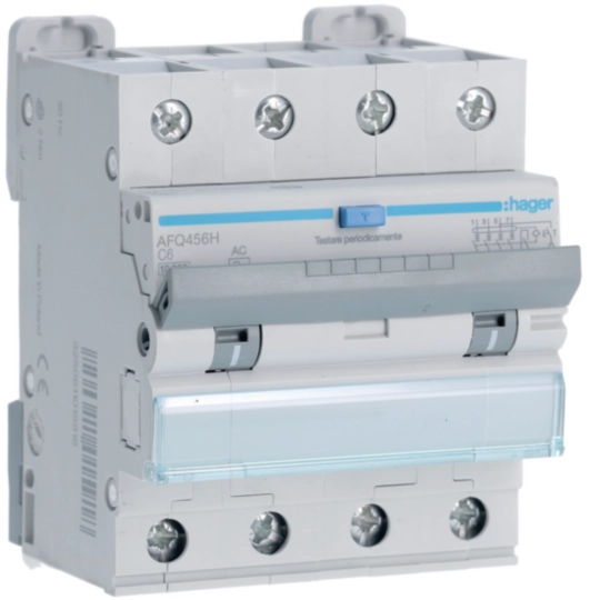 AFQ456H - differenziale magn. accessoriabile 4P 300mA - AC 6A 10kA C 4 M