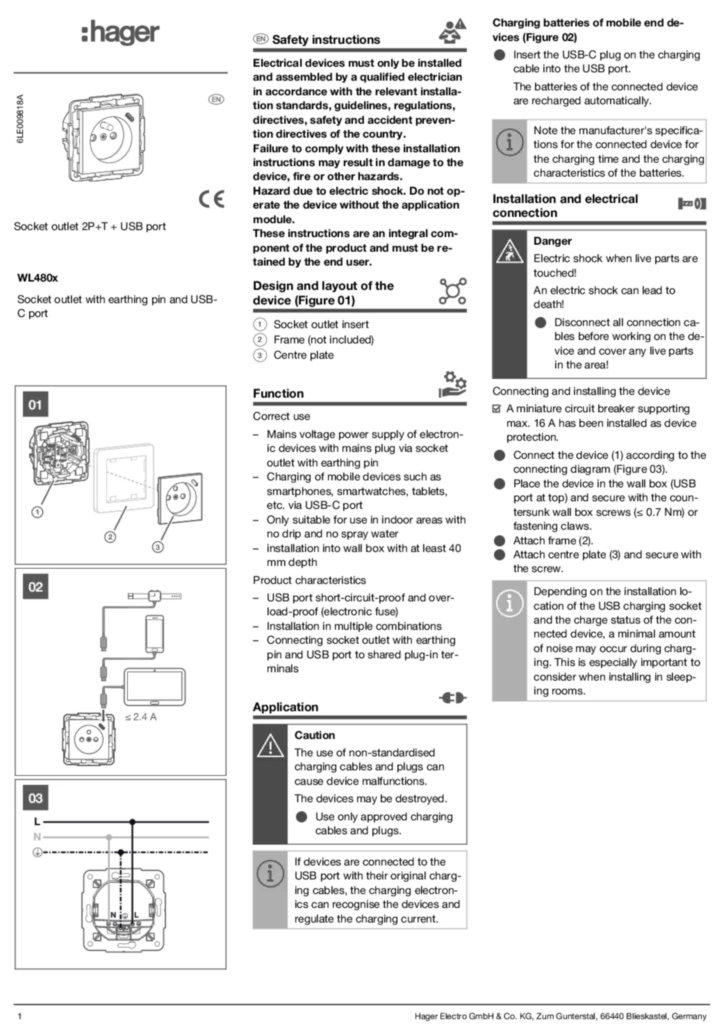 Zdjęcie Instrukcja obsługi en-GB 2024-09-20 | Hager Polska