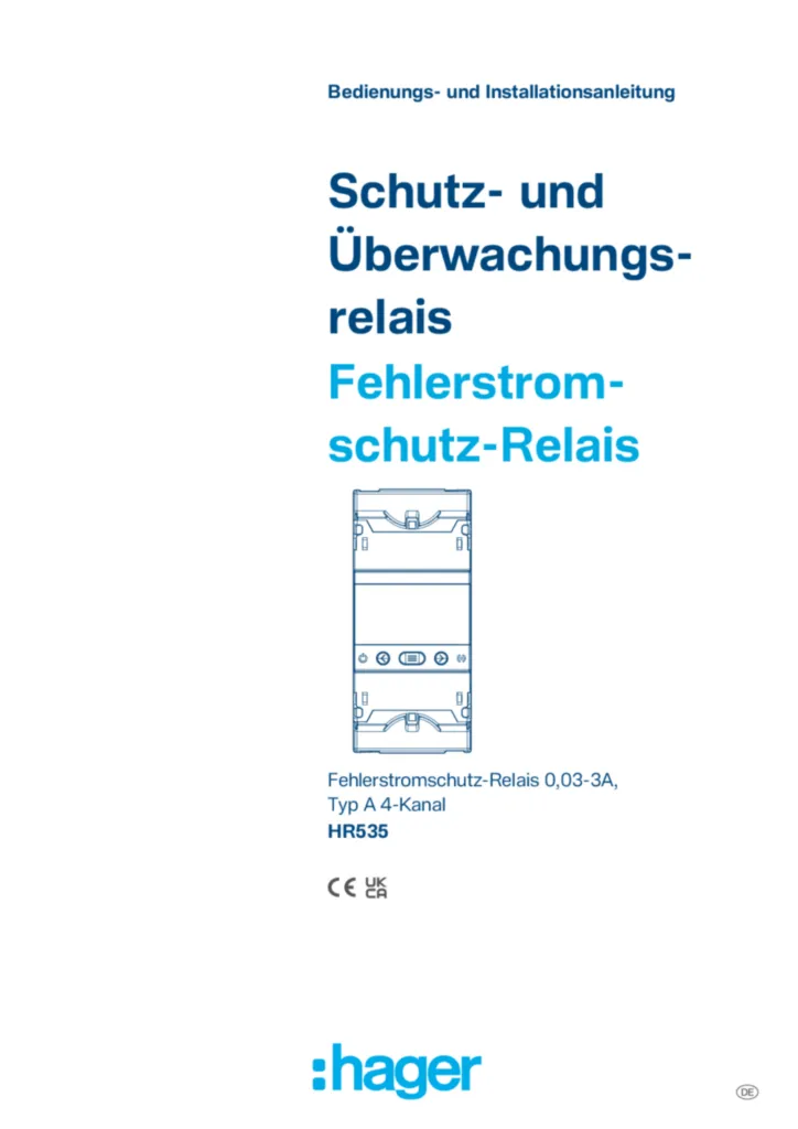 Immagine Manuale de-DE 2024-07-26 | Hager Italia