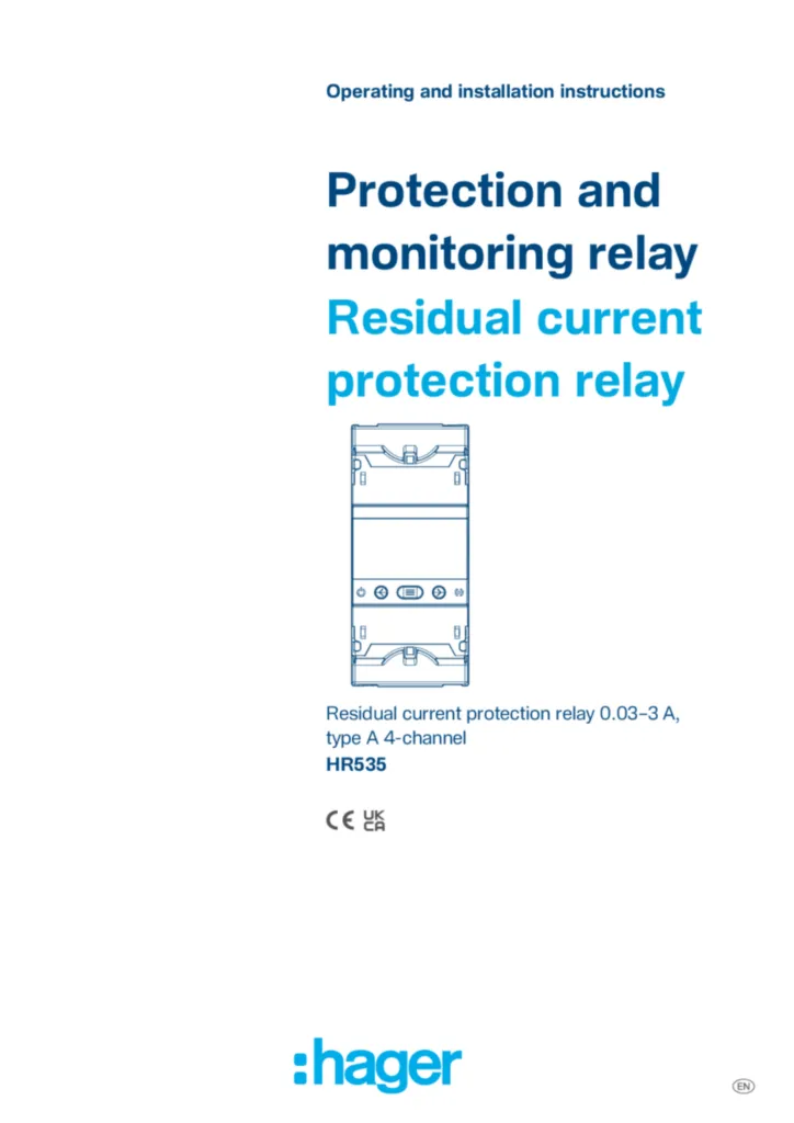 Immagine Manuale en-GB 2024-07-26 | Hager Italia