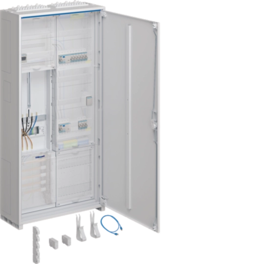 ZB323T15DT - Komplettschrank universZ 1100x550x205mm SchutzklasseII IP44 1ZP/VF-5rh/APZ 2feld