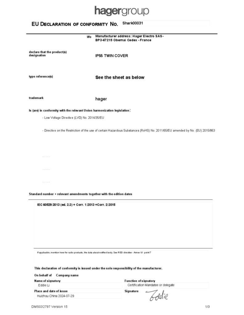 Image Declaration of conformity en-GB 2024-07-29  | Hager