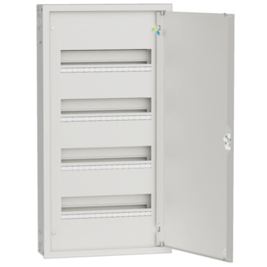 DR64S - Din rail board, 4 row 64M, non-transparent door, surface