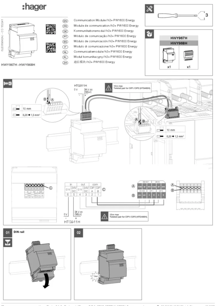 Image Guide d'installation en-GB, fr-FR, de-DE, pt-PT, es-ES, it-IT, nl-NL, pl-PL, zh-CN 2025-01-20 | Hager Suisse