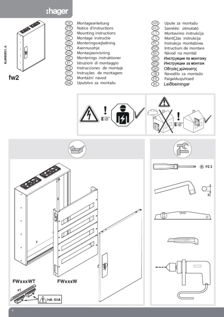Zdjęcie Instrukcja montażu International 2024-07-17 | Hager Polska