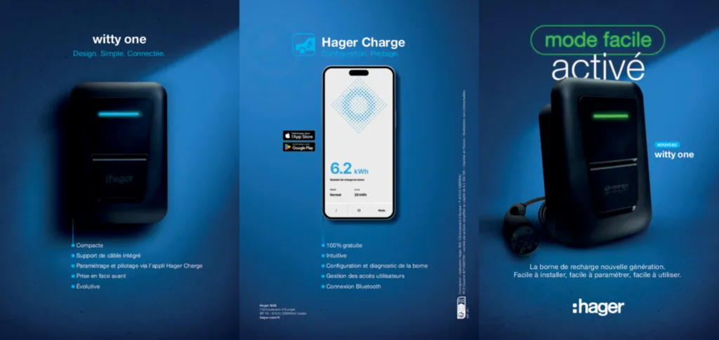 Image Borne witty one : leaflet de lancement | Hager France