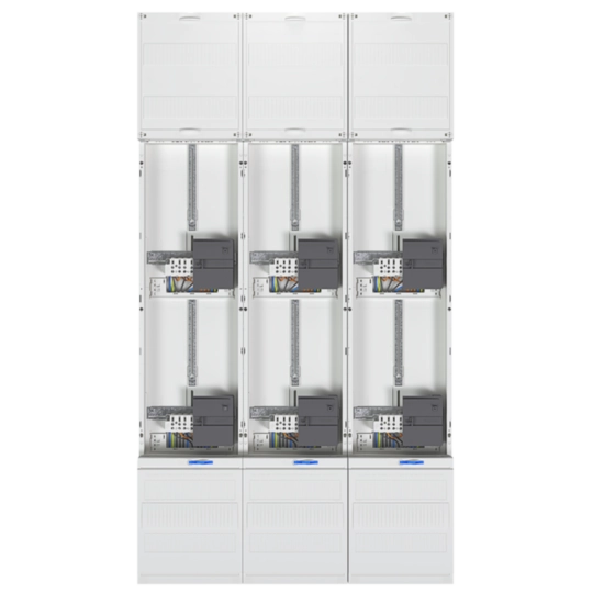 ZL53W8N - Komplettfeld, univers Z, 1350mm, 6 Zählerplätze, 3-feldig, mit Zählersteckklemme